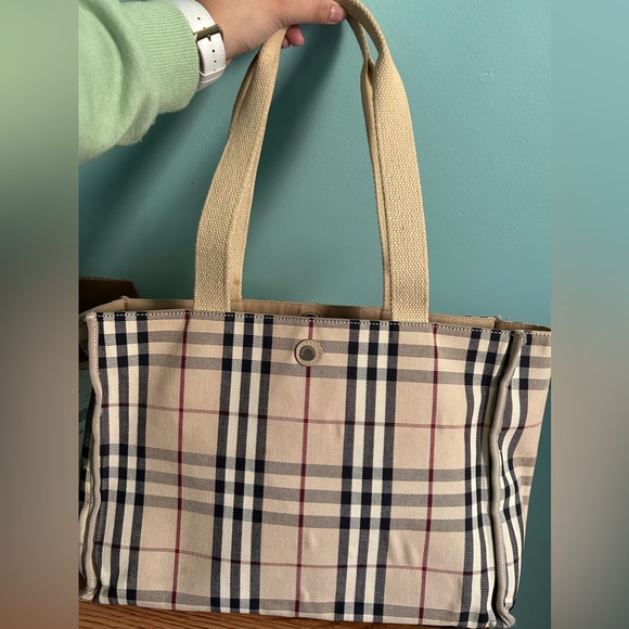 Burberry Pre-Loved Canvas Tote Bag - Picture 5 of 11